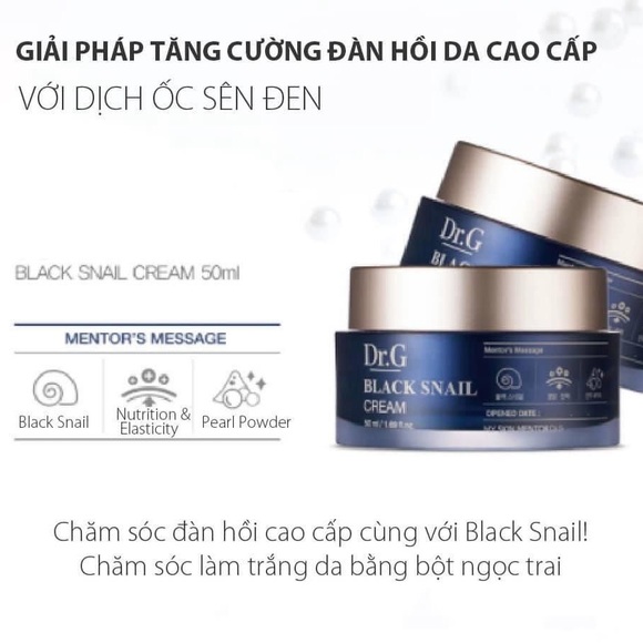 DR.G Black Snail Cream 50ml Best Korean Anti-Aging Cream Lifting Cream K-Beauty - Picture 6 of 16